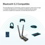 TP-LINK | Archer TX20E AX1800 Wi-Fi 6 Bluetooth 5.2 Karta Sieciowa PCIe - 5
